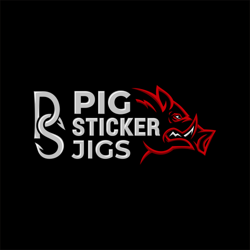 Pig Sticker Jigs/ Fishing Hooks for the Serious Angler. Design by EMLanderz