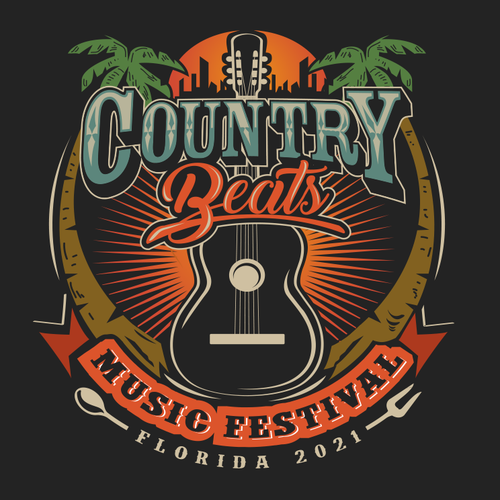 Iconic logo for iconic event for country music festivals in Florida Design by Jacob Gomes