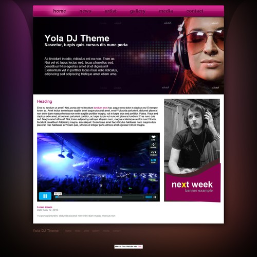 1-3 Page Website Template Design von Anachronox