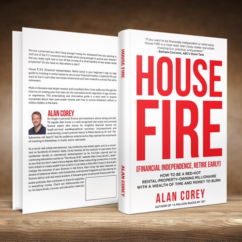 Eye-catching BOOK COVER with REAL ESTATE and EARLY RETIREMENT focus Design by FalahStudio