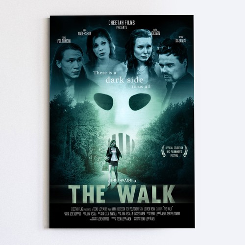 Movie poster for psychological thriller indie film "The Walk" Design by Candoit31