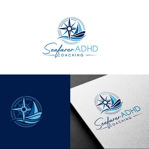 Abstract sailboat logo to evoke navigation and adventure Design by pixelamazers