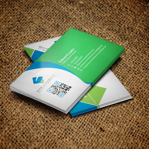 Business Card to represent THREE Service Divisions Design by Twin Ashek Masum