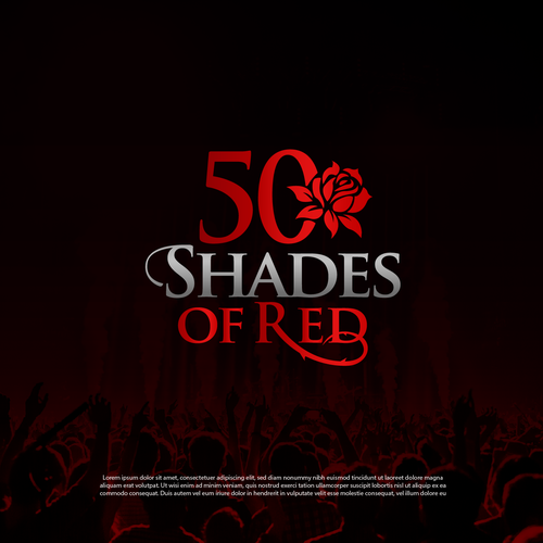 Logo for "50 Shades of Red" themed party Design by Alexa_27