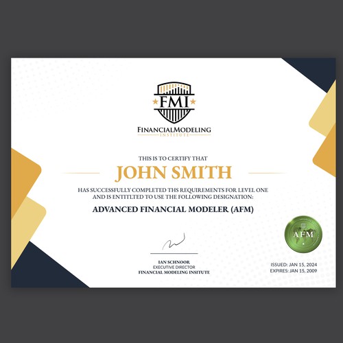 Looking for Custom Professional Certificate Design Design von Tety design