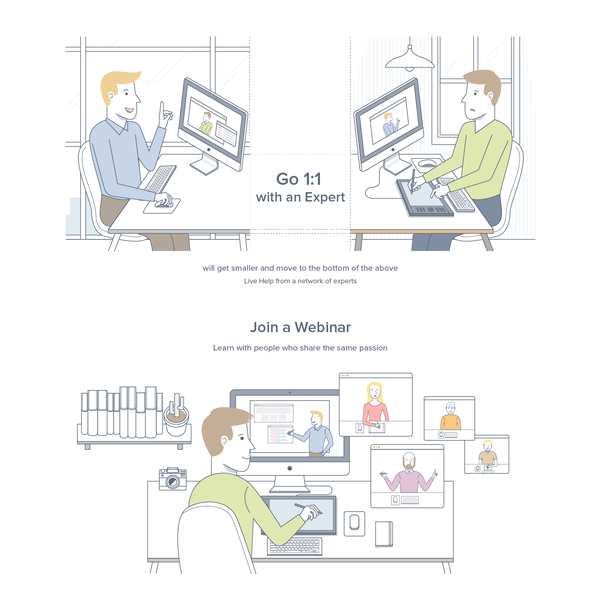Illustration for Instawize Website