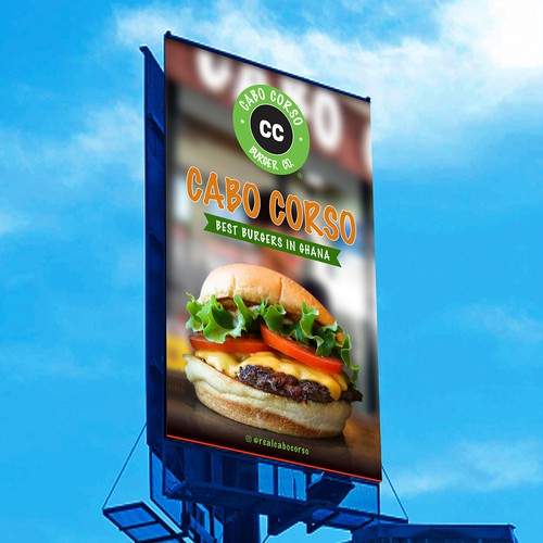 Billboard for Burger Company Design by Logicainfo ♥