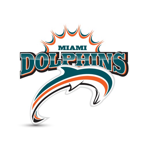 99designs community contest: Help the Miami Dolphins NFL team re-design its logo! Design by Voxel Labs