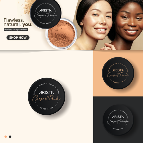 Arista Compact Powder Design by adipvtra™