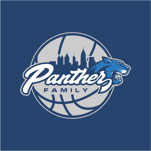 Basketball Logo for Team 'Panther Family' - Your Winning Logo Featured on Major Sports Network Design réalisé par sukadarma