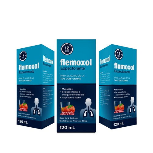 Llamativo empaque para FLEMOXOL Design by creationMB