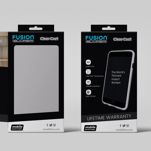 Designs Retail Packaging for ClearCoat Fusion Bumper World's