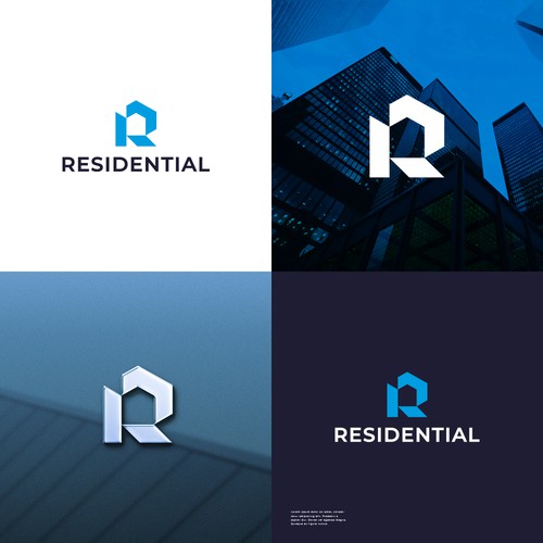 Real Estate Agency logo that comforts property owners into trusting their properties to us. Design by 3nigma