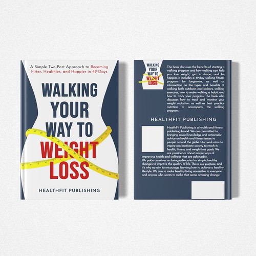 Exciting, Simple and Elegant Book Cover Design for Walking Your Way to Weight Loss-ontwerp door Chagi-Dzn