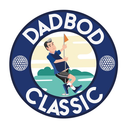 DadBod Classic Logo (golf outing) Design by Zeynep Bala Tuncer