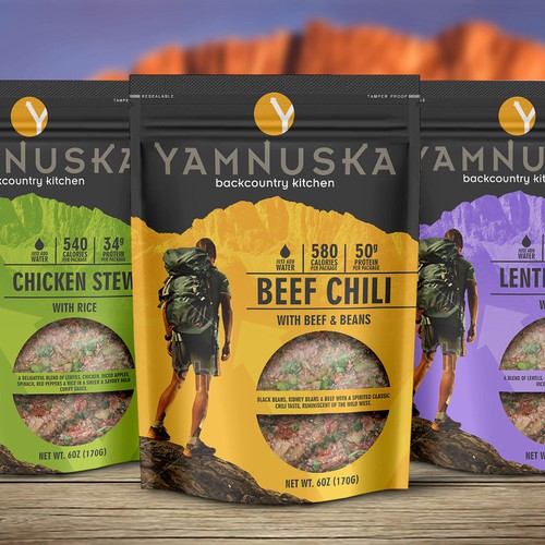 Designs New Backcountry Food Retail Package targeted to the outdoor
