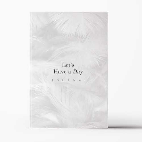 Minimalistic pinterest vibe for a self help journal cover Design by Trivuj