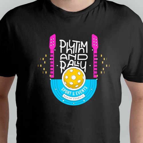 Music Meets Pickleball! Cool, musical logo for sports facility Design by Yeison Higuera