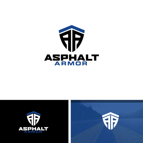 Powerful logo design for the most durable asphalt coating available Design by shadow`art