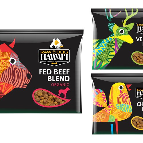 Game Changer Frozen Organic, Raw Dog food needs a kickass packaging design -- Are you up to it? Design by sapienpack
