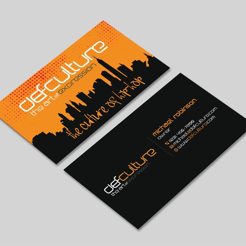 Hip Hop Business Card Design by Tcmenk