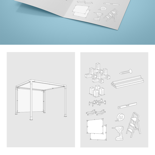 Designs INSTRUCTION MANUAL (PERGOLA) TOJA GRID INC. Other art or