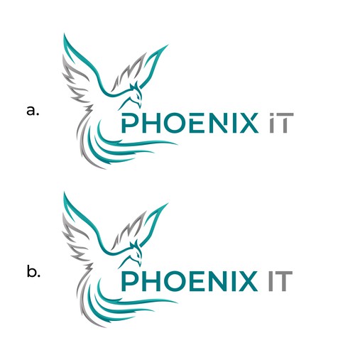 Business logo for consulting company Phoenix IT Réalisé par jialing001