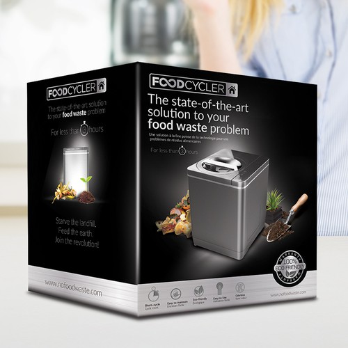 Food Cycler Indoor Composter Package Design Design by Mr. Ozz