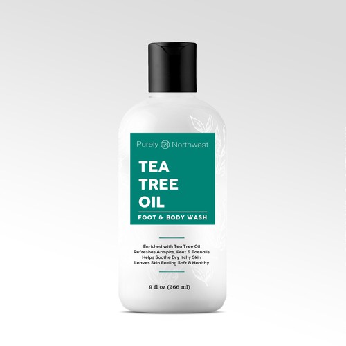 Updated Tea Tree Body Wash Label Design réalisé par bow wow wow