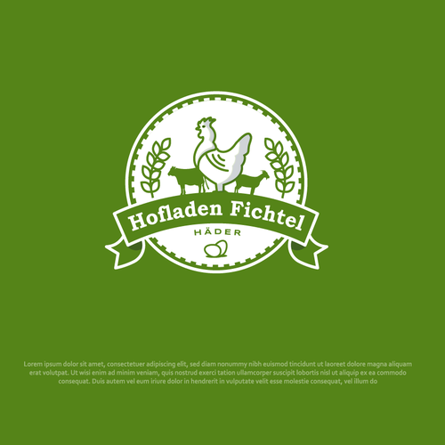 logo for a farm store Design by Kamran.Ali