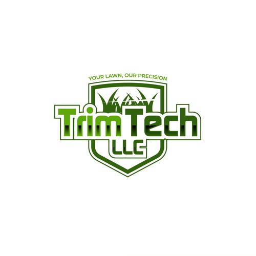 High Tech logo for a new lawn mowing business Design by MagsArt