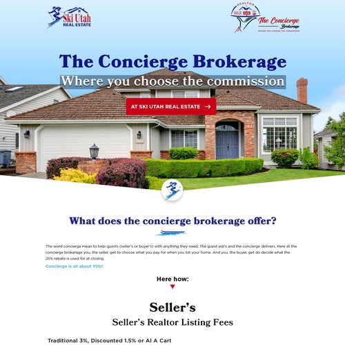 The concierge brokerage website Design by Atul-Arts