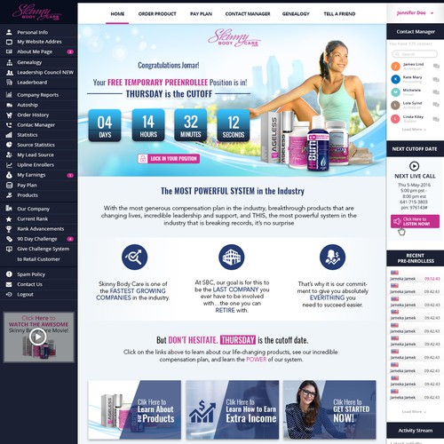 *** GUARANTEED PRIZE *** - New Website Template for MLM Company - NEW! Design by Hadiykk99