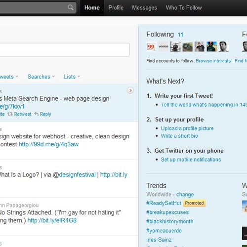 Corporate Twitter Home Page Design for INSTANTIS Design by nick7ps