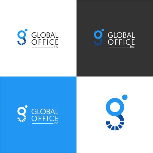 Design a powerful logo for an office equipment company that has global capabilities. Design by AD's_Idea