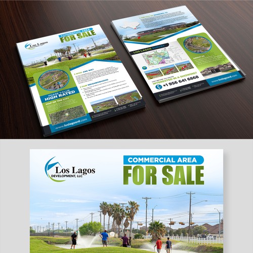 Help me create a Leaflet for a premier luxury real-estate subdivision. Photos included. Design by Logicainfo ♥