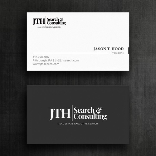 Business Card Design for Executive Search Firm Design by Felix SH