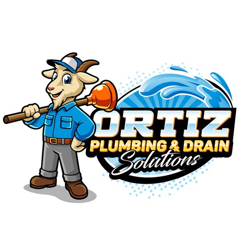 Design a bold GOAT mascot logo for a San Diego plumbing company Design by zoelhenry