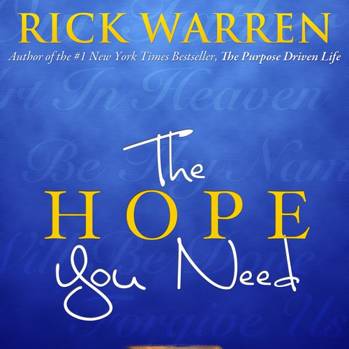 Design Rick Warren's New Book Cover Design por delhokie