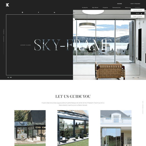 Krenzer - Web redesign for architecture company 2ed page