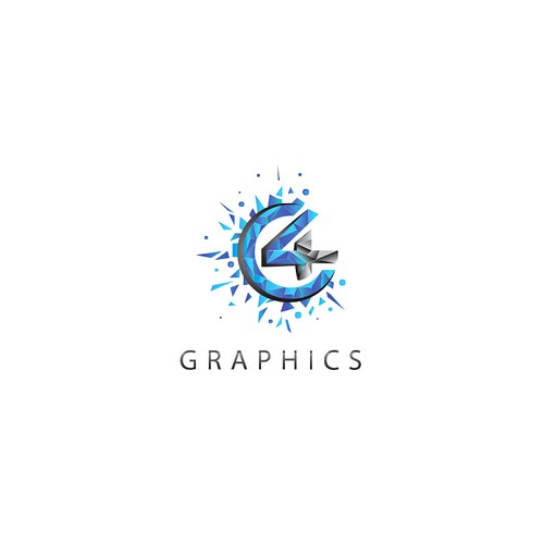 Geometric, modern, inspiring, powerful logo for my graphic design company C4 Graphics located in Colorado Design by totovas