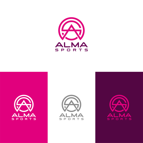 株式会社アルマスポーツのためのスポーツブランドロゴをイメージしてシンプルでカッコイイイラストをデザインしてください Logo Design Contest 99designs