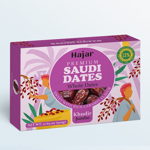 Dates Fruit Packaging Design Design by krot278