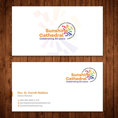 Business Card for Growing Progressing LGBTQ Church Design by ™SF_Design™