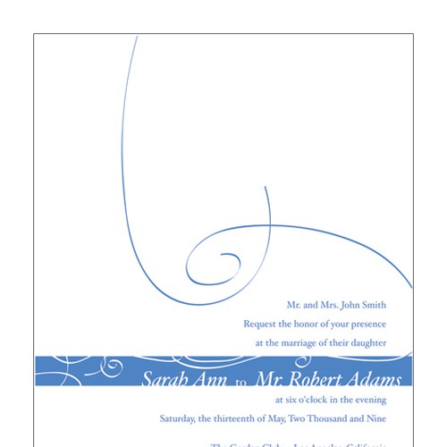 Letterpress Wedding Invitations Réalisé par LEBdesign