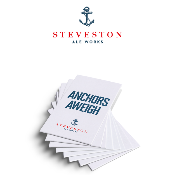 Design by dotdot titled "STEVESTON ALE WORKS"