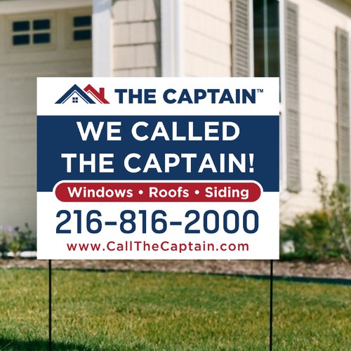 Yard Sign Design - We Called The Captain! Design von Shifat99d