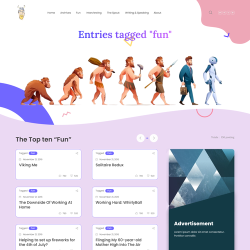 modern redesign for fun technical blog site Design by Xbeezi