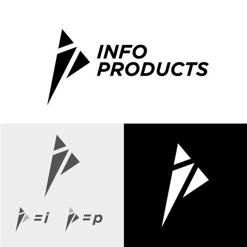 InfoProducts.com - Logo & Branding Design by PhilCreates