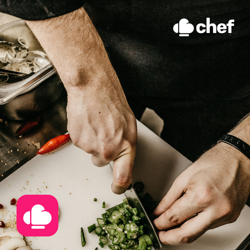 "CHEF": Food & Cooking Social Media Logo Design by hdcraft